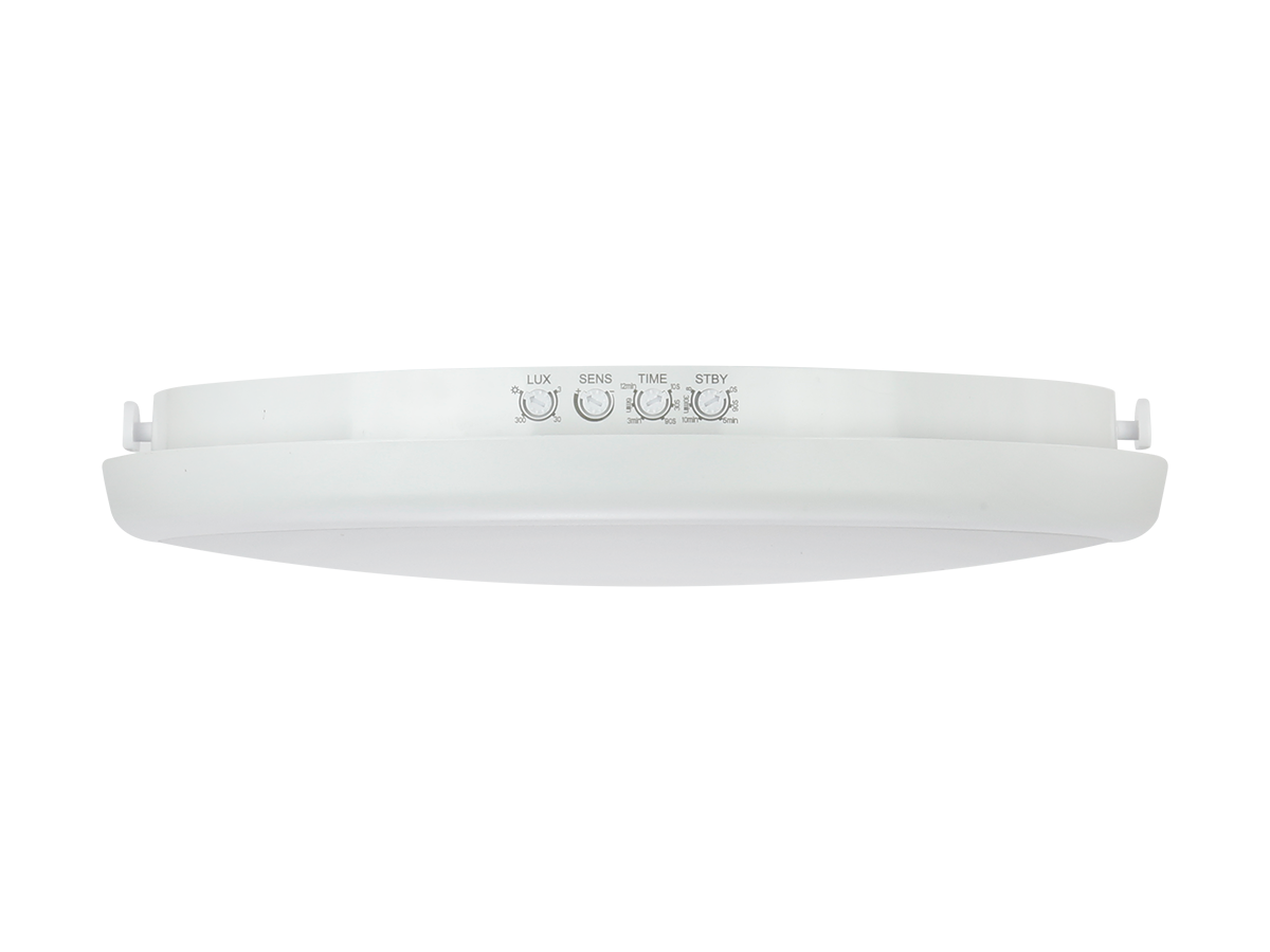 Plafonlamp LUNAR 4000K 16W 1600lm rond IP65 wit PRIME bewegingssensor