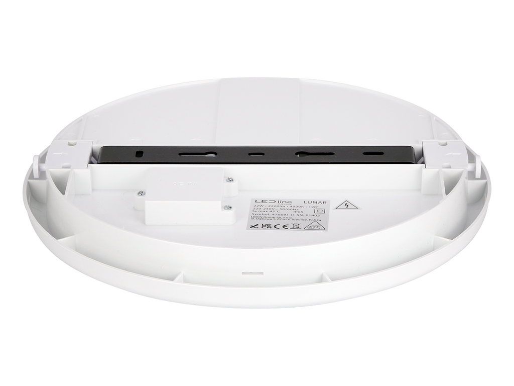 Plafonlamp LUNAR 4000K 22W 2200lm rond IP65 wit PRIME