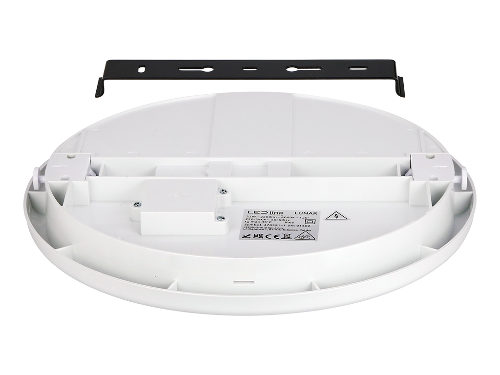 Plafonlamp LUNAR 4000K 22W 2200lm rond IP65 wit PRIME