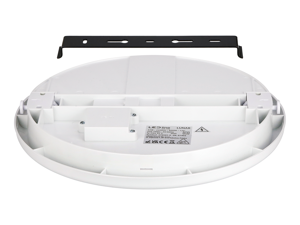 Plafonlamp LUNAR 4000K 22W 2200lm rond IP65 wit PRIME
