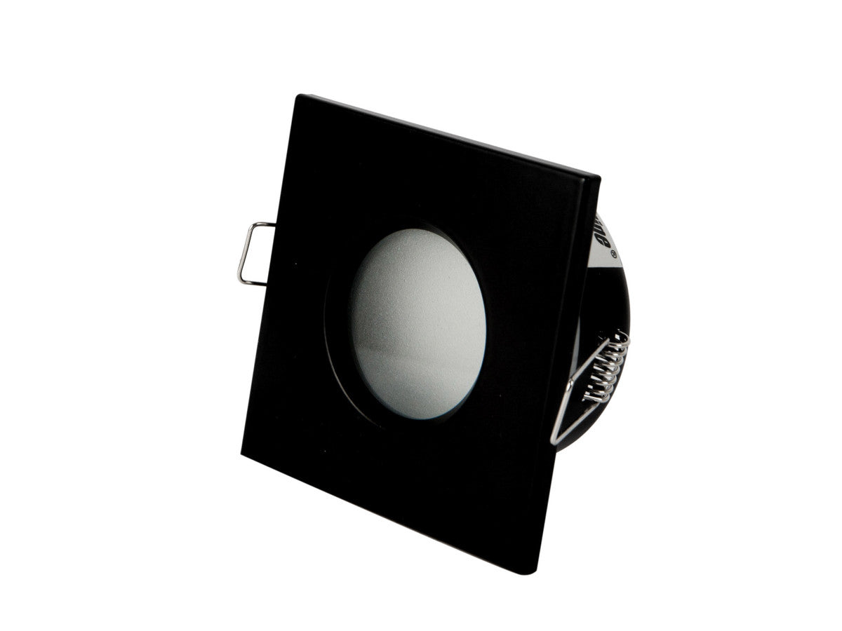 PLAFONDLAMP waterdicht vierkant IP65 zwart PRIME