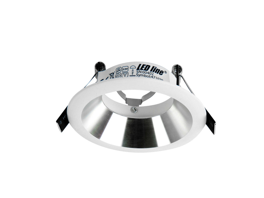 PLAFONDLAMP rond IP20 wit-zilver PRIME