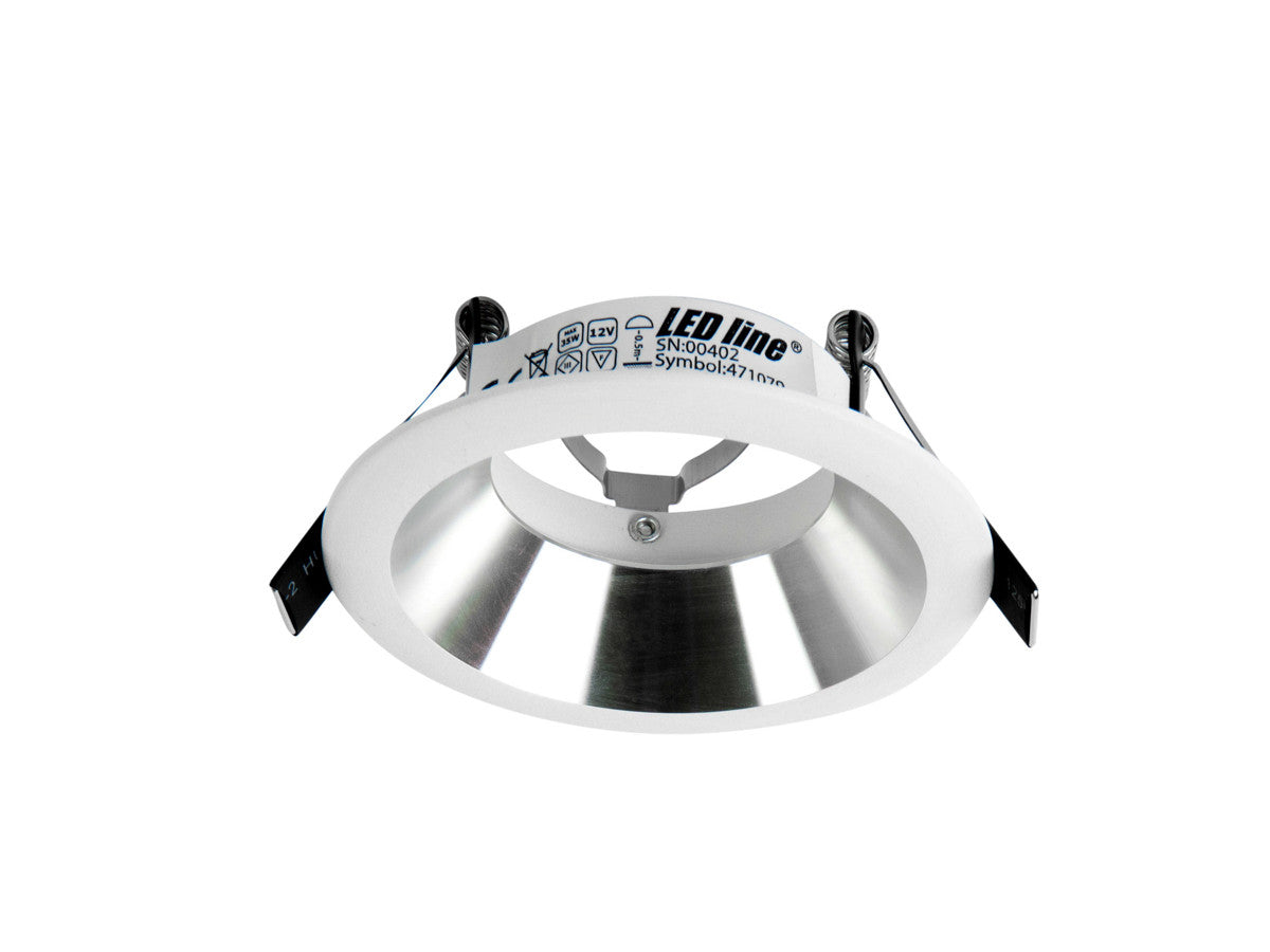 PLAFONDLAMP rond IP20 wit-zilver PRIME