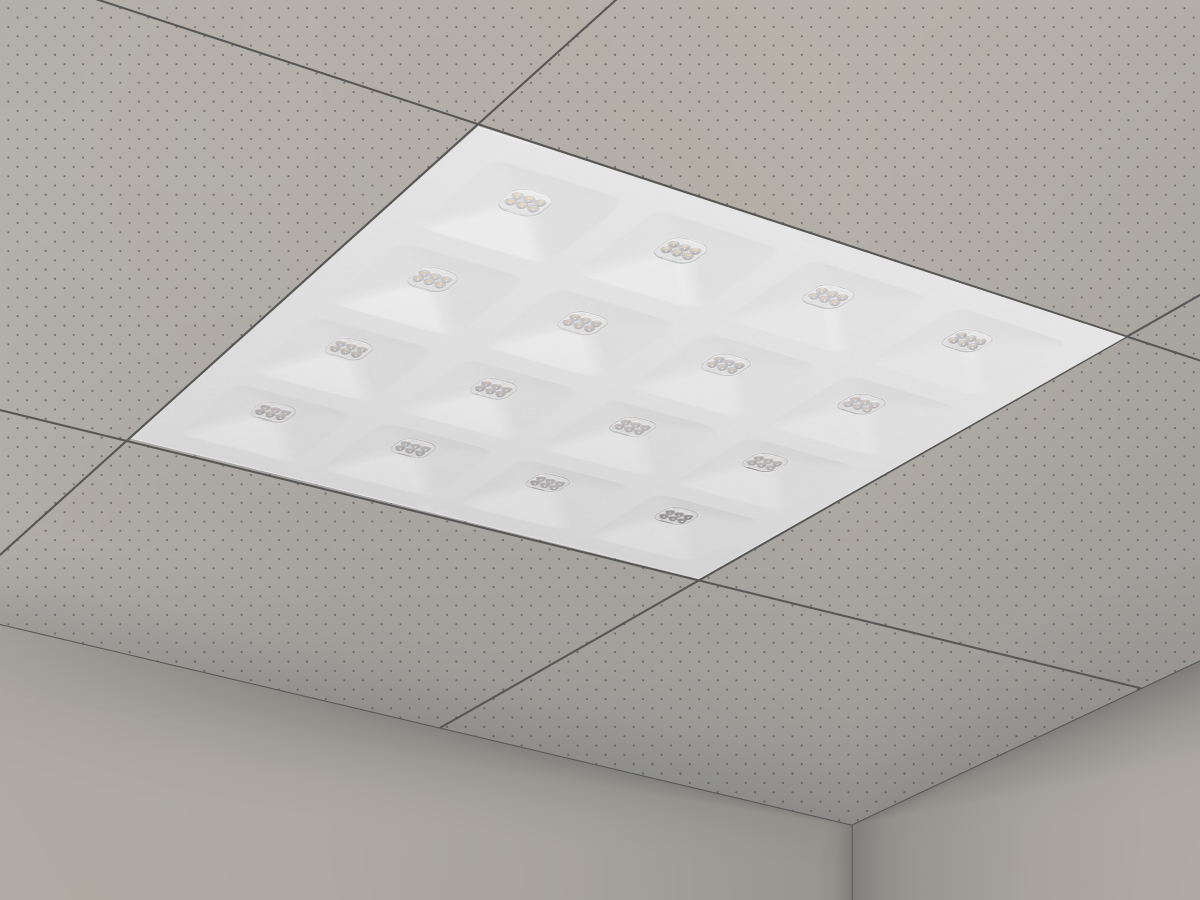 Panel Backlit DIORA 4000K 36W 5040lm IP20 UGR<16 60x60cm wit PRIME 1-10V