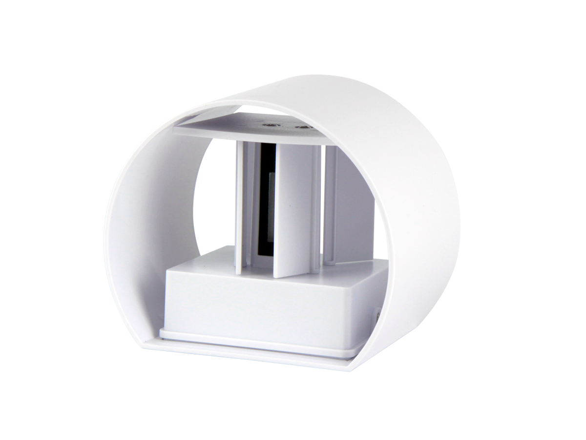 Buiten wandlamp LED 2x3W 3000K IP54 wit CILINDER LITE
