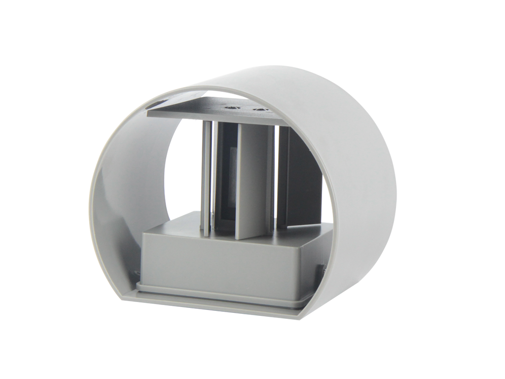 Buitenwandlamp LED 2x3W 4000K IP54 grijs CILINDER LITE