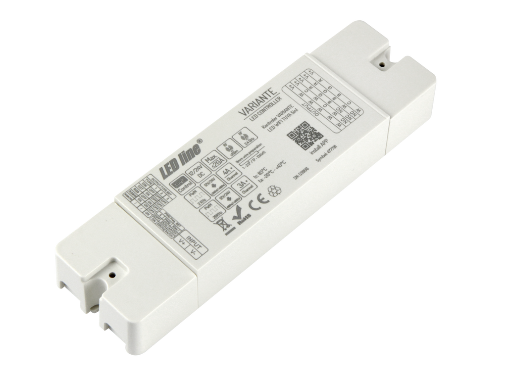 Controller VARIANTE 12V/24V 20A RF WIFI TUYA 5in1 PRIME