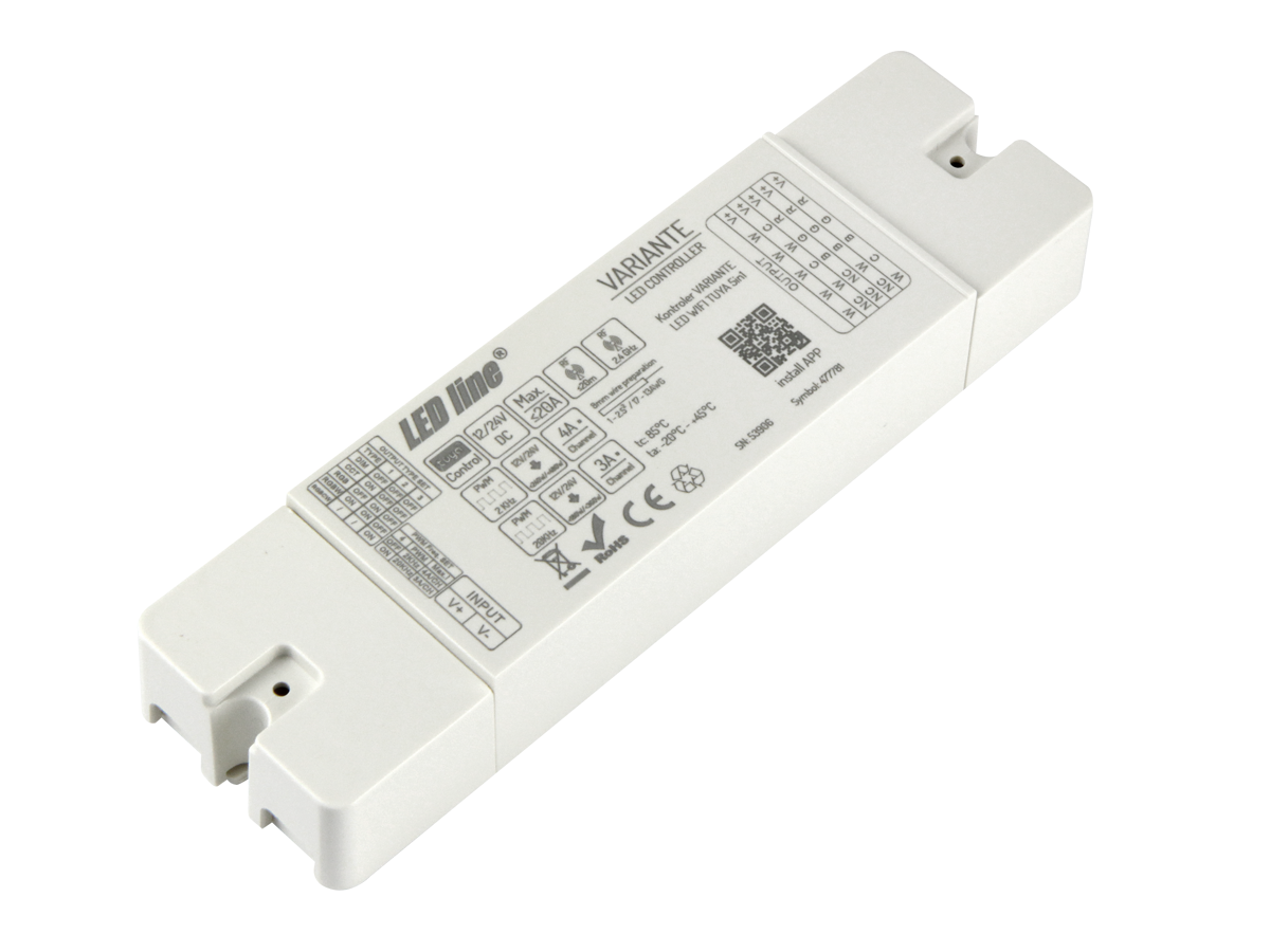 Controller VARIANTE 12V/24V 20A RF WIFI TUYA 5in1 PRIME