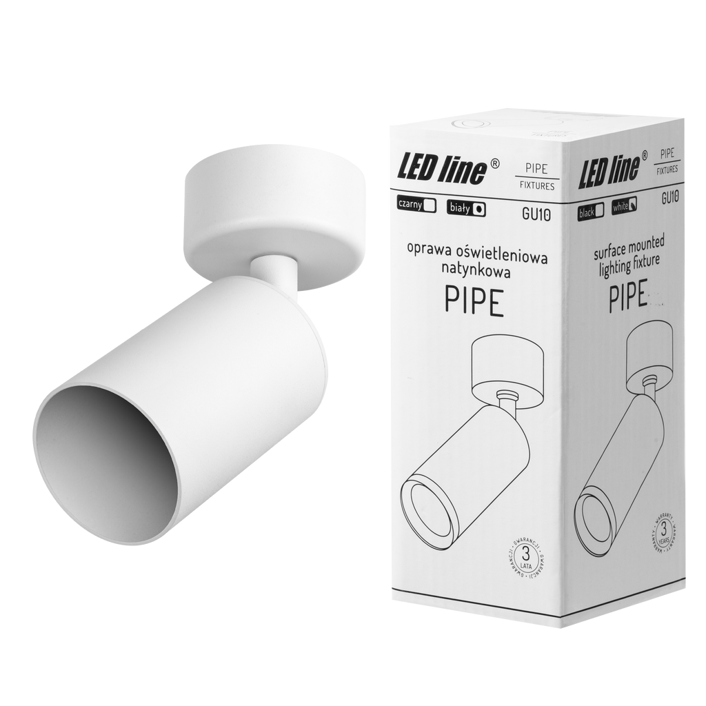 Inbouwarmatuur PIPE GU10 rond IP20 wit LITE