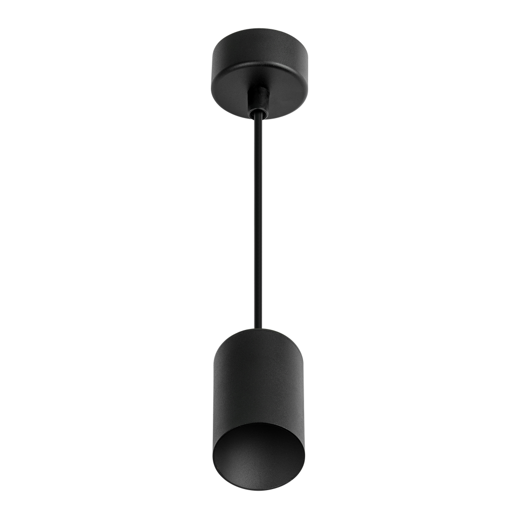 Hangende plafondarmatuur PIPE GU10 rond IP20 zwart LITE