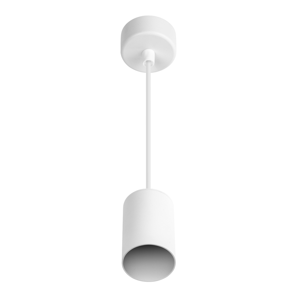 Hangende plafondarmatuur PIPE GU10 rond IP20 wit LITE