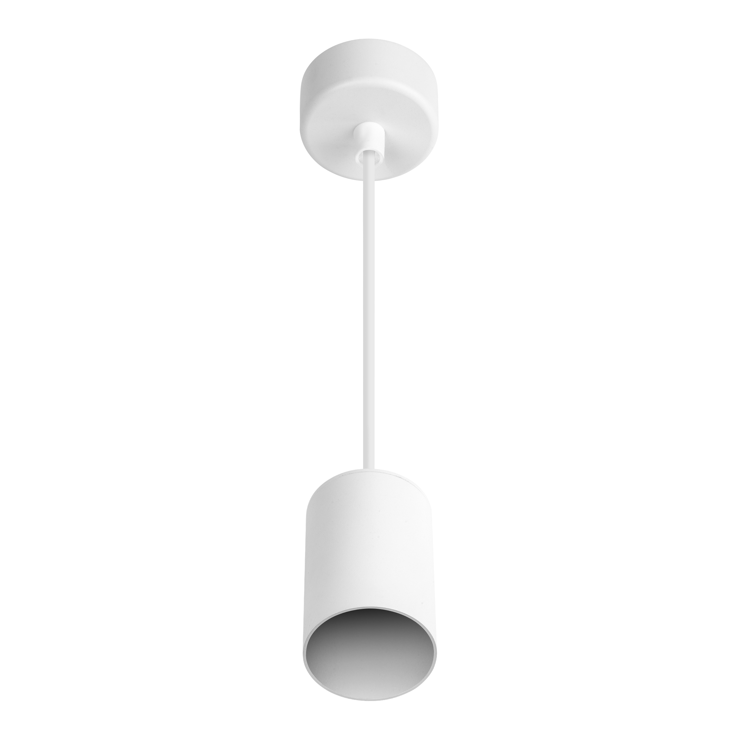 Hangende plafondarmatuur PIPE GU10 rond IP20 wit LITE