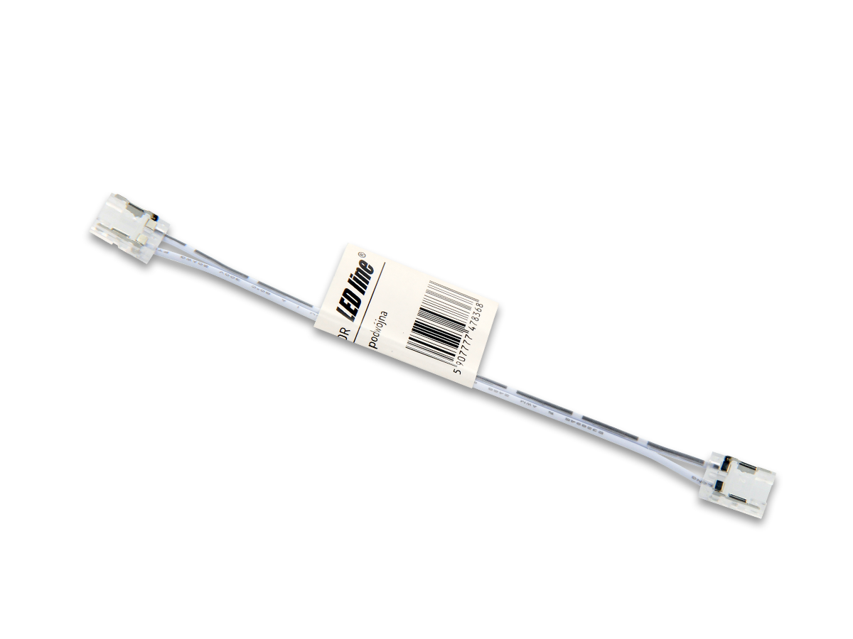 Connector voor COB LED strips CLICK CONNECTOR dubbel 10mm 2 pins met kabel