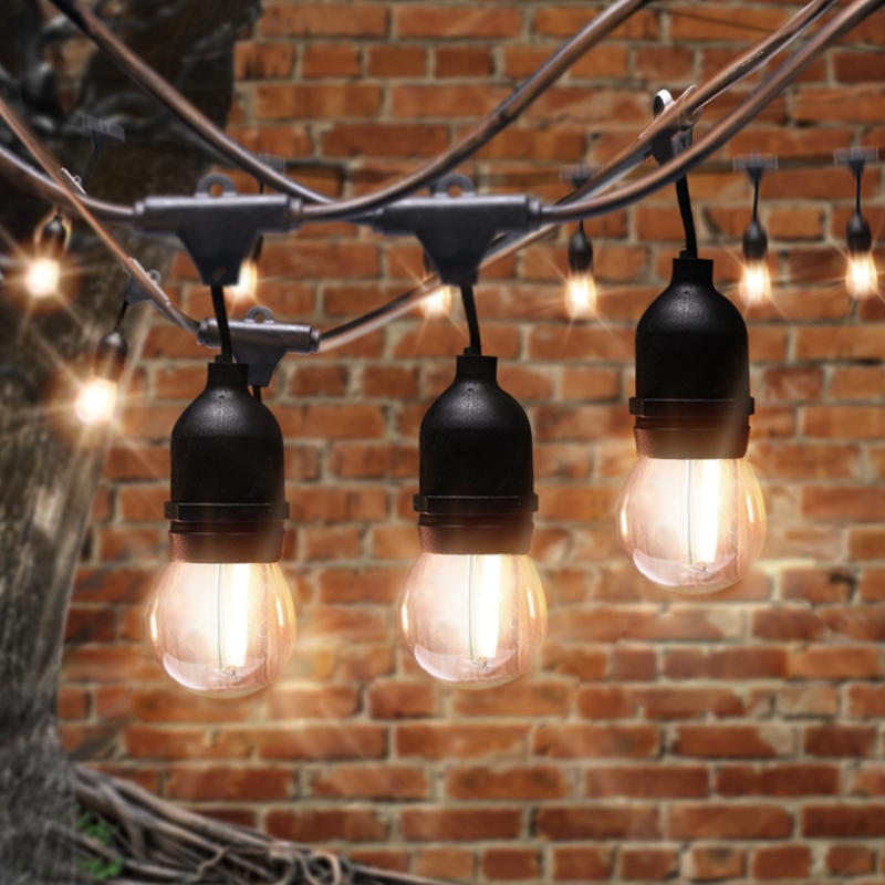 LED-lamp E27 2700K 1W 50lm 230V 270° FILAMENT G45 Glas GIRLANDA LITE