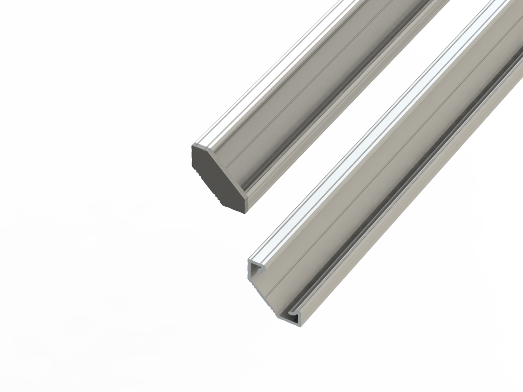 Aluminium hoekprofiel geanodiseerd 2 meter + snelle melk