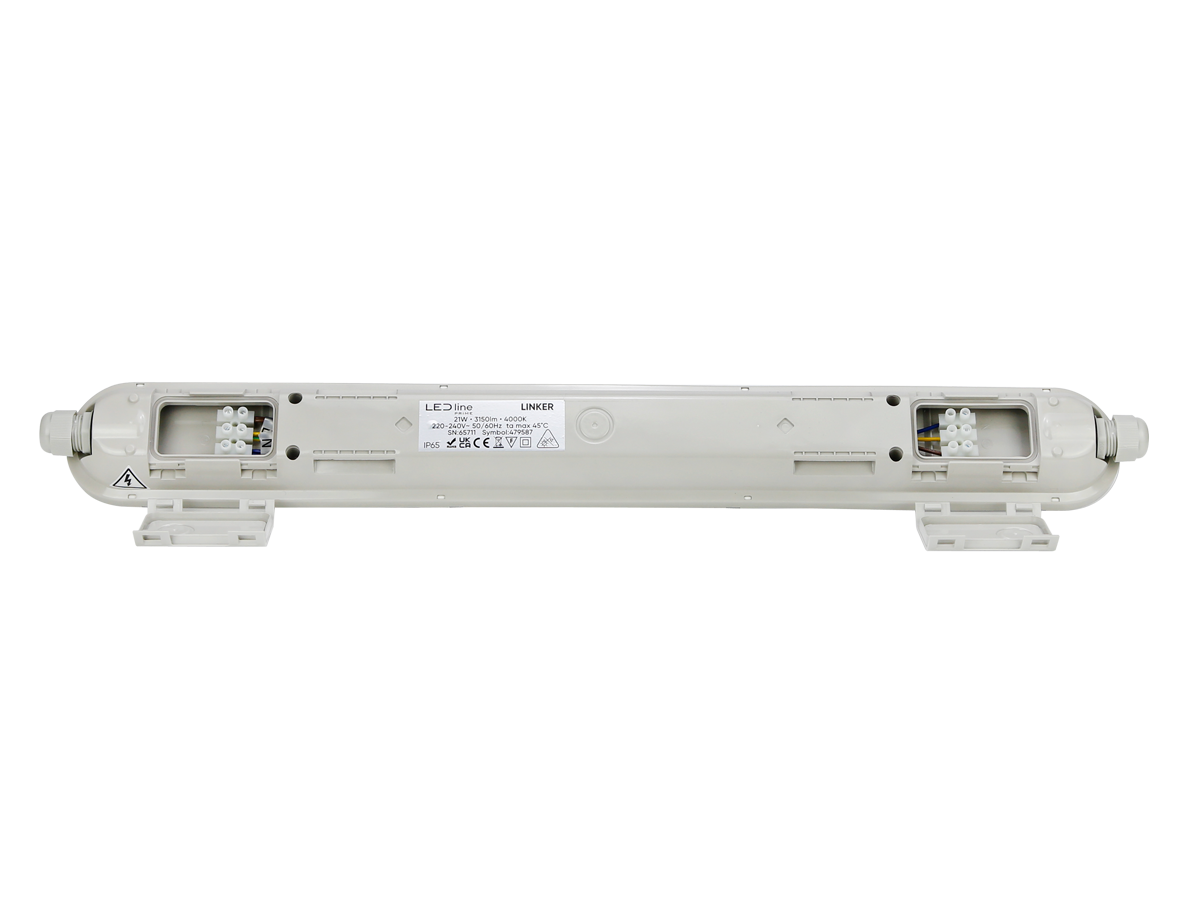 Hermetische armatuur LINKER 4000K 21W 3150lm IP65 60cm grijs PRIME
