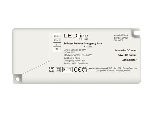Backlit Paneel 4000K 25W 4000lm IP20 60x60cm wit PRIME noodmodule LAW 3h AT