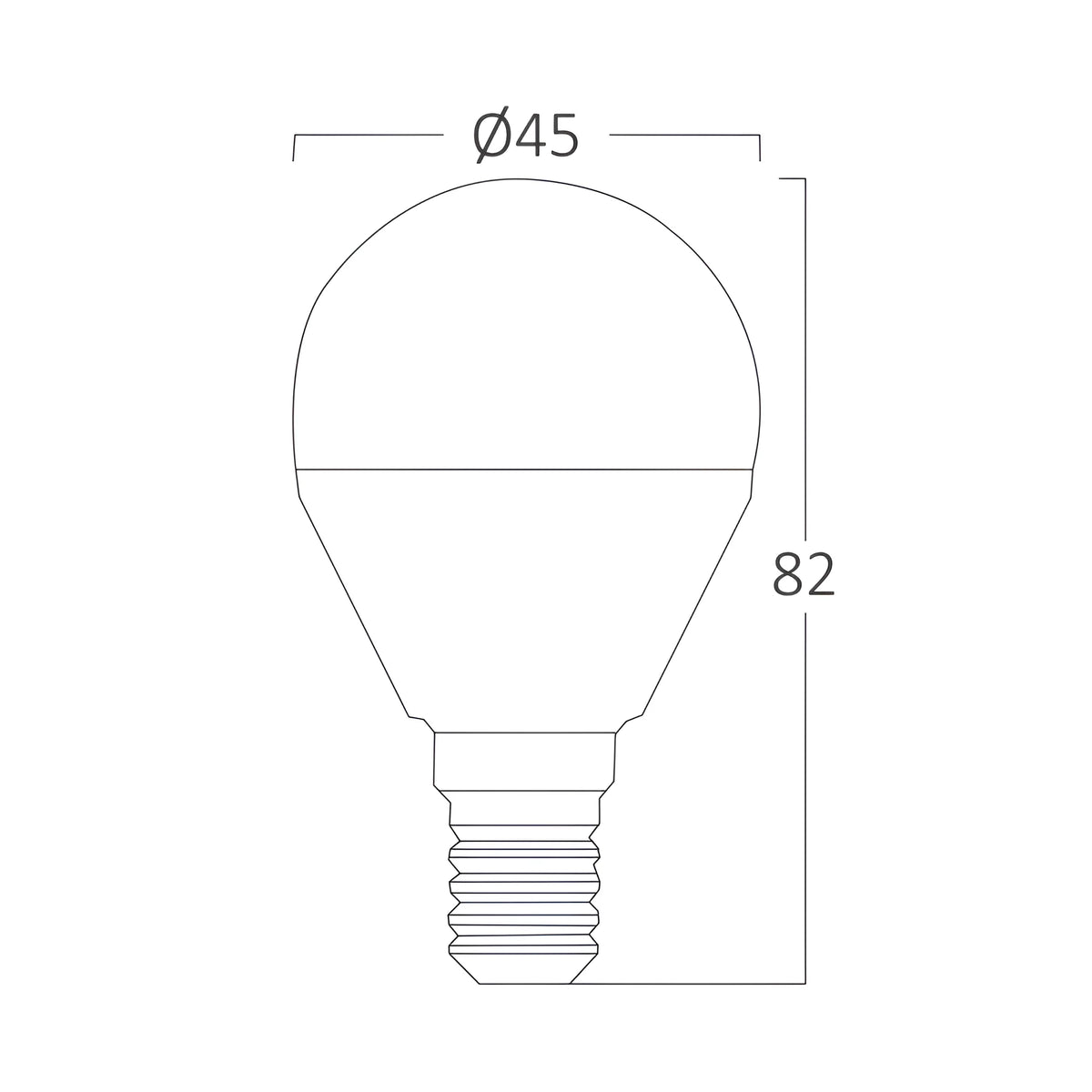 Braytron Advance LED Lamp 5W E14 6500K P45