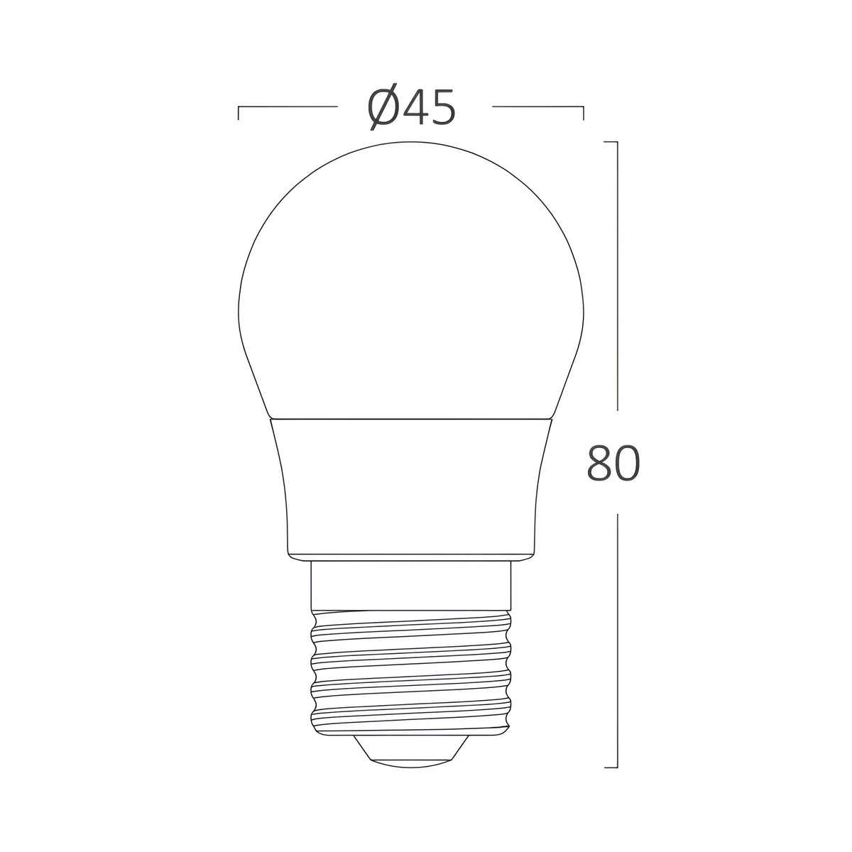Braytron Advance LED Lamp 5W E27 6500K G45