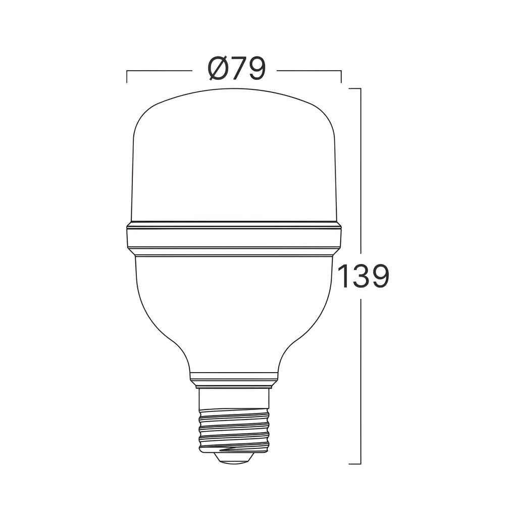Braytron Premium LED Lamp 18W E27 3000K T80