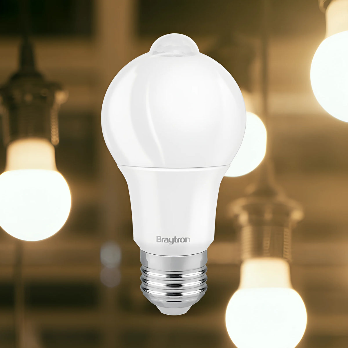 Braytron Advance LED Lamp 9W E27 6500K MO.SENS. A60