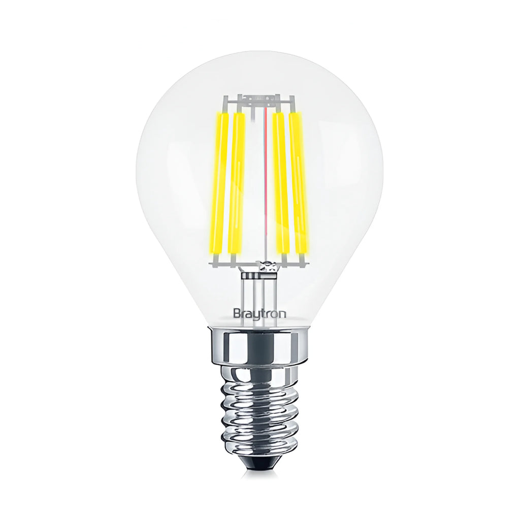 Braytron Advance LED Lamp 4W E14 3000K Transparant P45