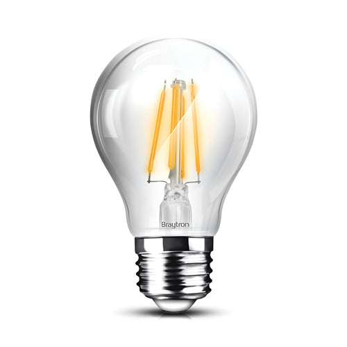 Braytron Advance LED Lamp 8W E27 3000K Transparant A60 DIM
