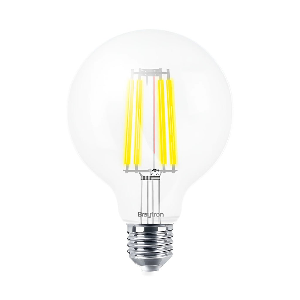Braytron Advance LED Lamp 8W E27 3000K Transparant G95 DIM
