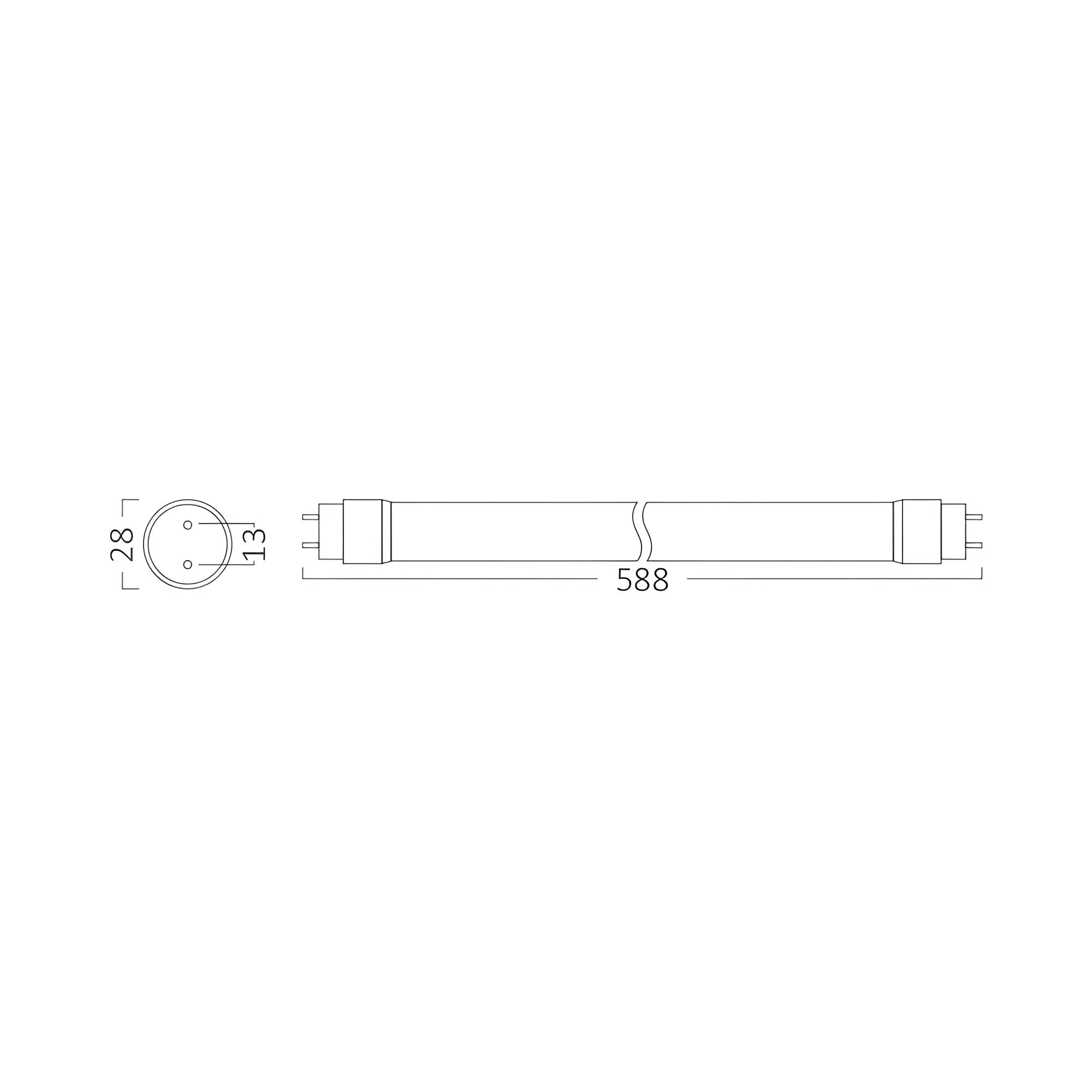 Braytron Advance LED Buis 9W G13 4000K SG T8 GLS