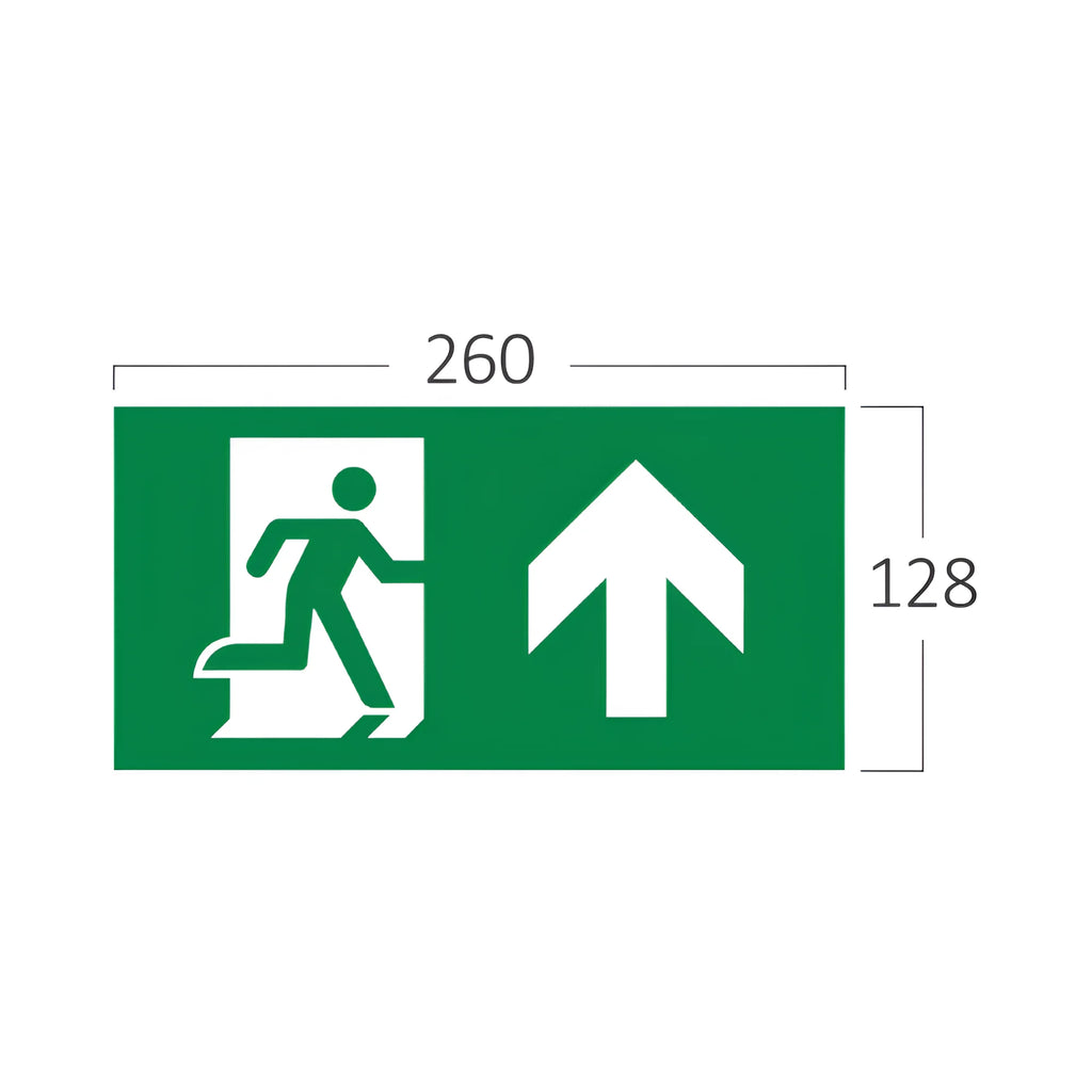 Braytron Exit Sing Nooduitgang Bordje UP PVC FOR BC14