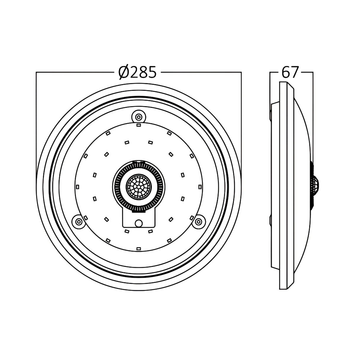 Braytron Sensa Plafondlamp 15W 6500K SNS