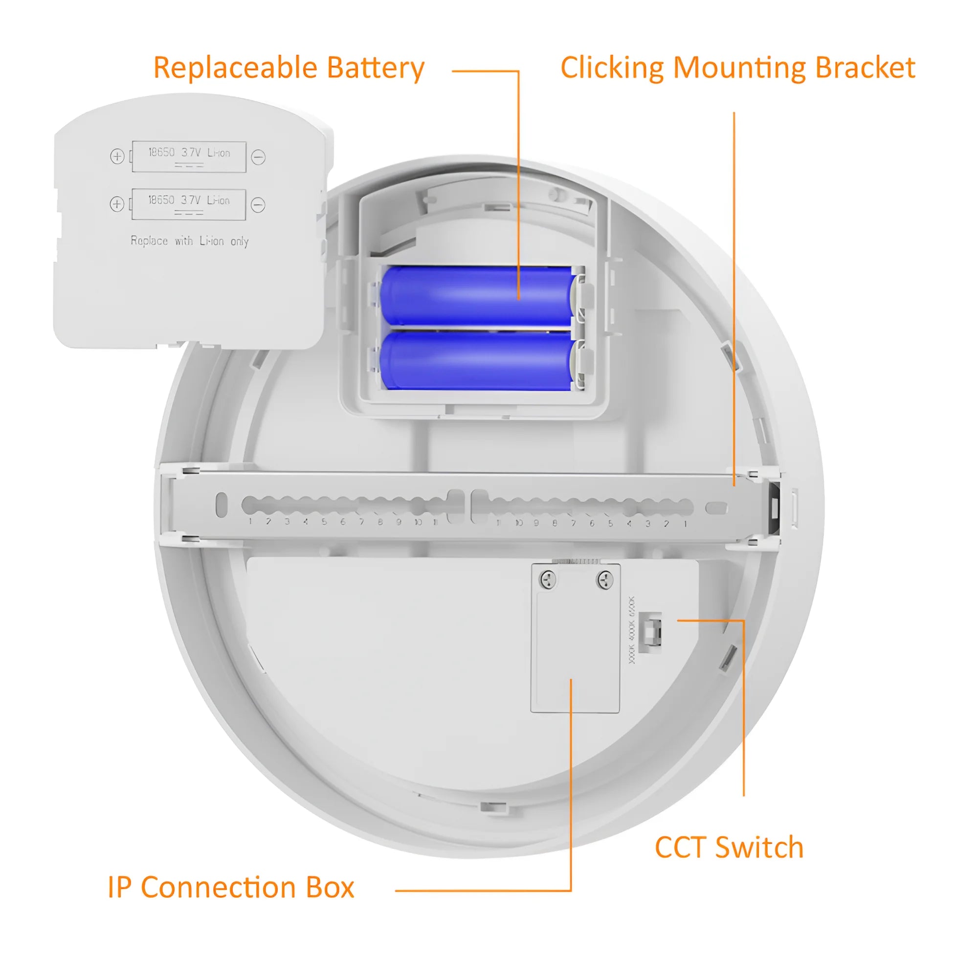 Braytron Moon Plafondlamp 18W IP65 3IN1 KIT