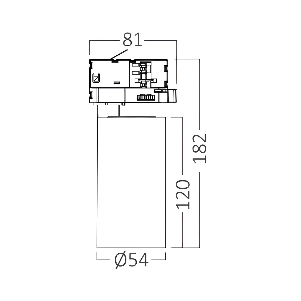 Braytron Shopline Railspot 15W Wit P15 4WRS 3IN1