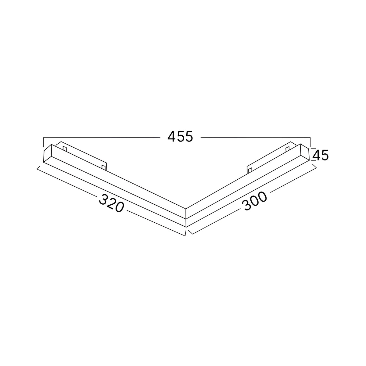 Braytron M20 Magneetrail Lineair 20W 48VDC Zwart LNR300C 3IN1