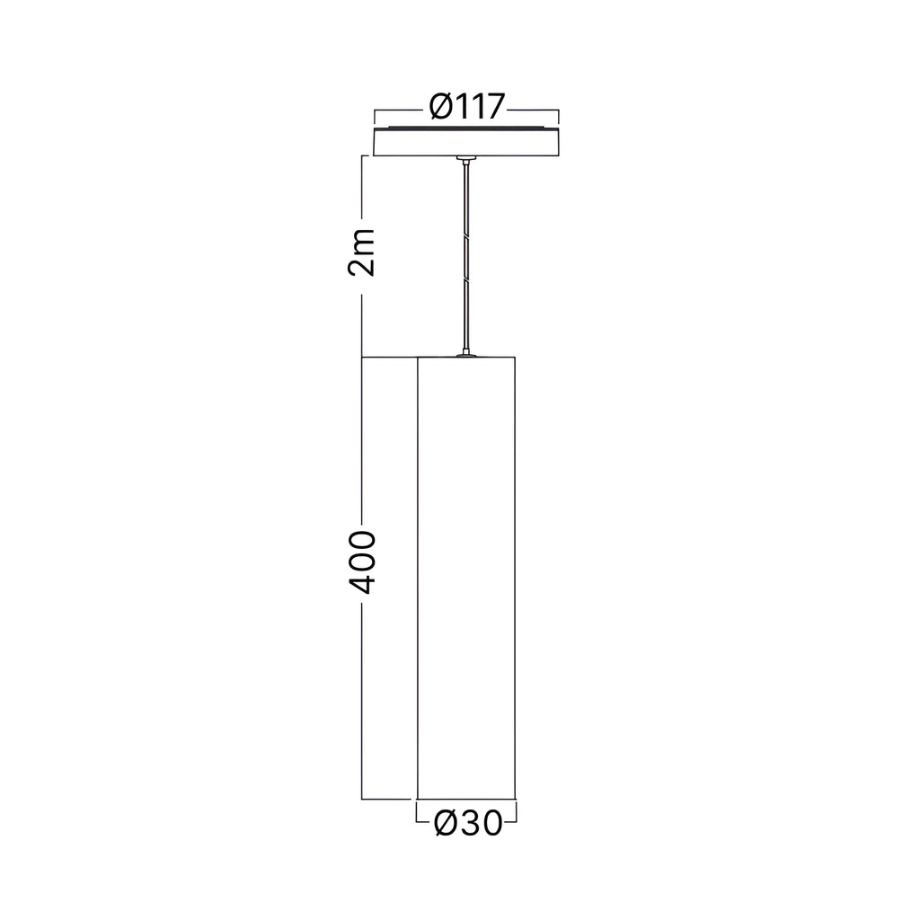 Braytron S20B Magneetrail-armatuur 7W 48VDC Zwart PDT030 3IN1