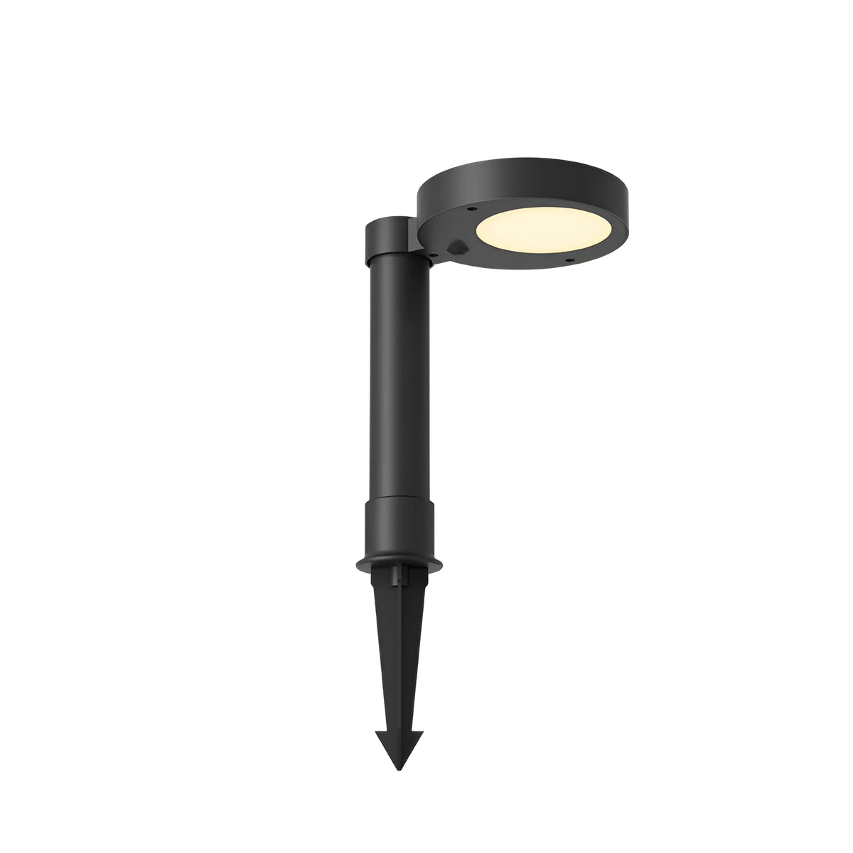 Braytron Spike Grondspot 8W IP65 Zwart 2A RND 2IN1