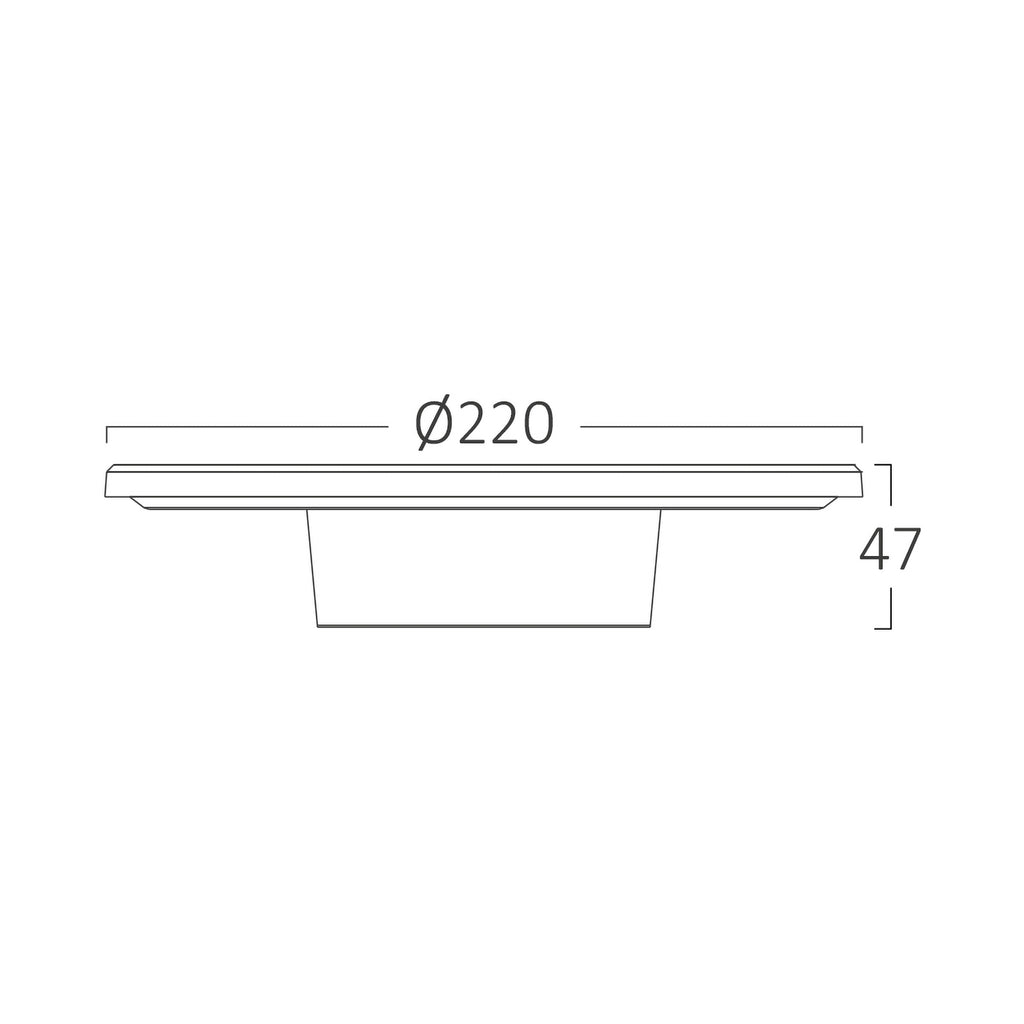 Braytron Palermo Wandlamp 12W IP65 Grijs M RND 3IN1