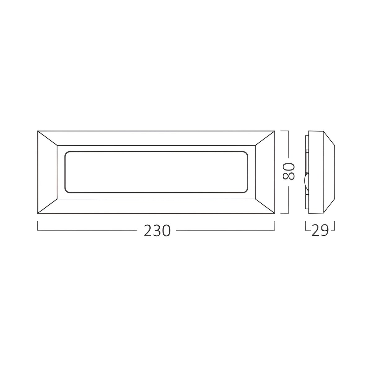 Braytron Vekta Wandlamp 3W IP65 Grijs B RCT 3IN1