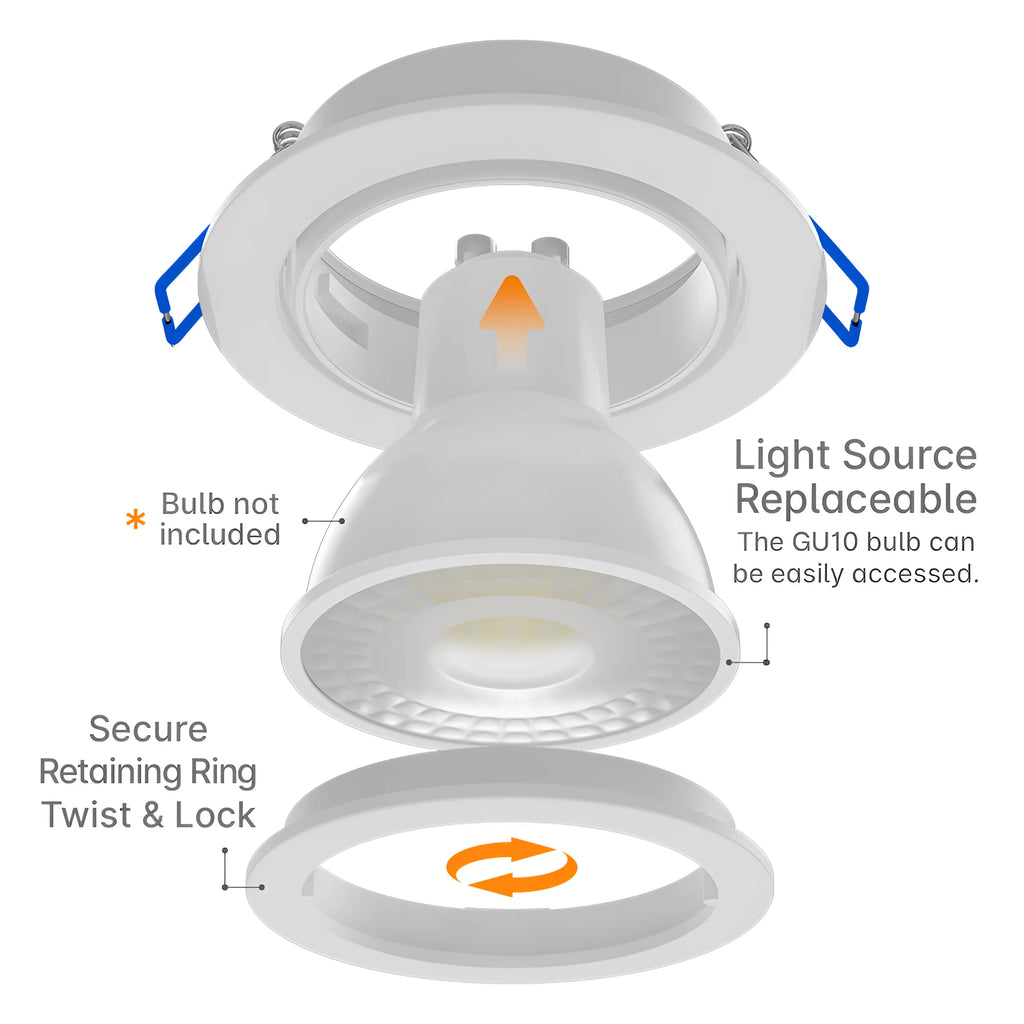 Braytron Mitto LED Spot Wit AR RND