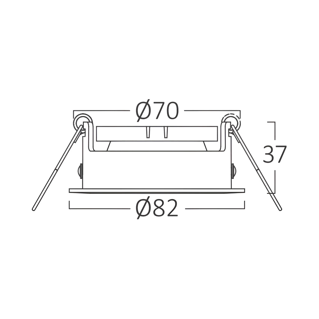 Braytron Tetra LED Spot IP20 Wit F RND