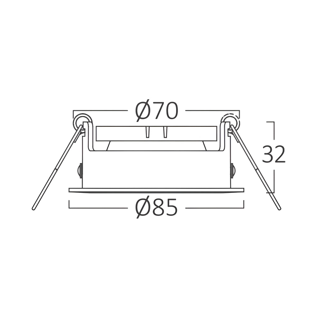 Braytron Beta LED Spot Zwart B RND