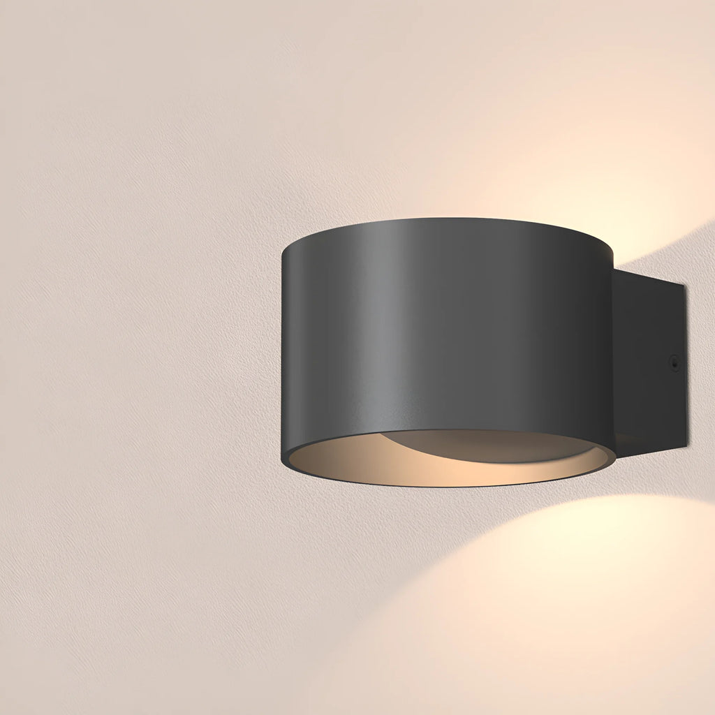Braytron Avva Wandlamp 8W 3000K Zwart WL01 RND