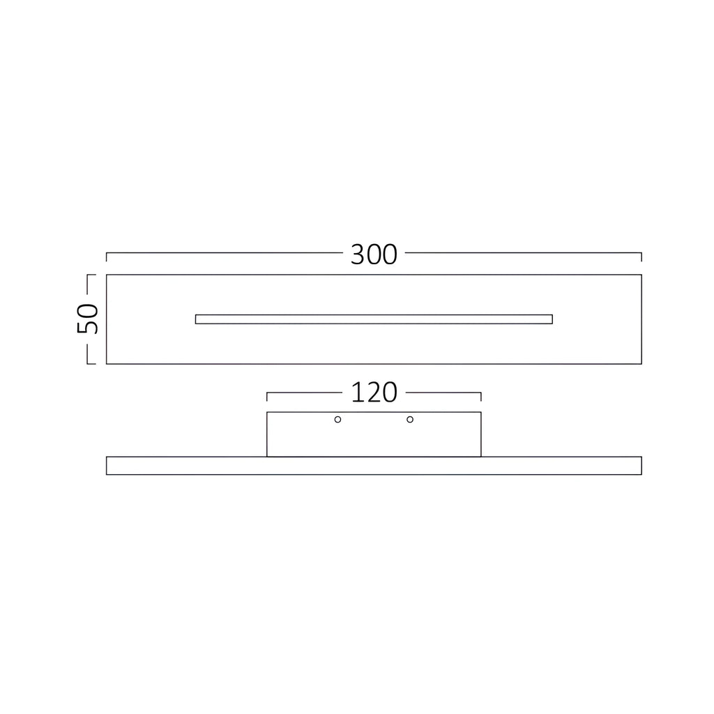 Braytron Leva Wandlamp 10W 3000K Zwart WL300 RCT