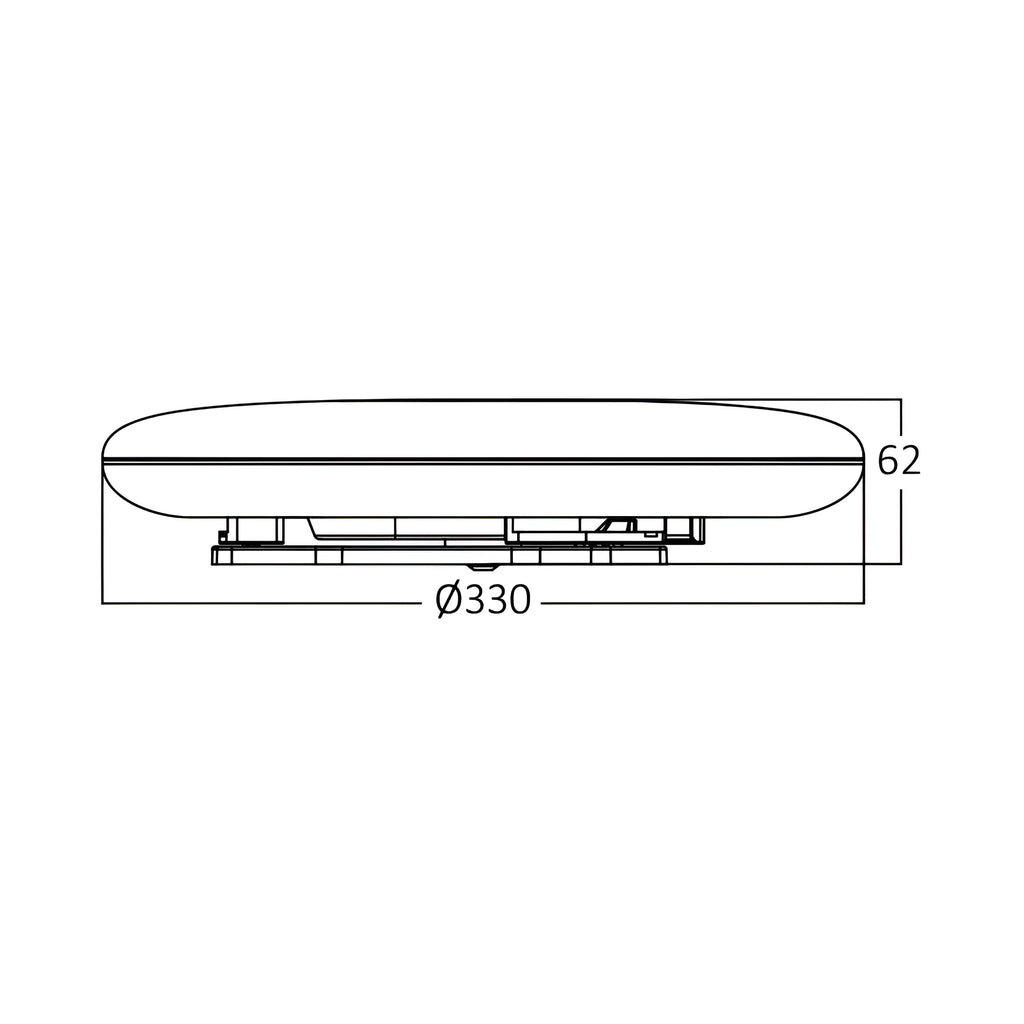 Braytron Jade Plafondlamp 30W 6500K IP44 RND D330