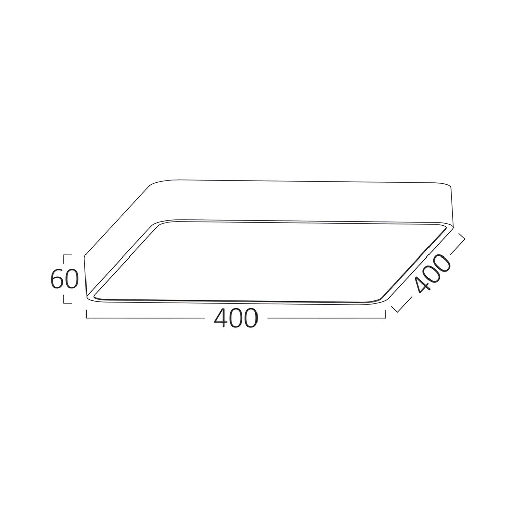 Braytron Blade Plafondlamp 36W Goud SS SQR 3IN1 WAT3
