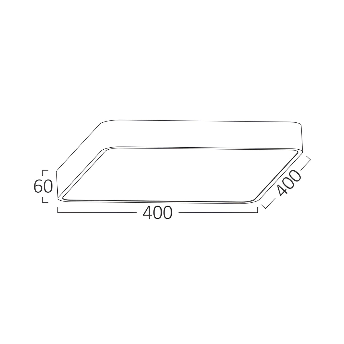 Braytron Blade Plafondlamp 36W Goud SS SQR 3IN1 WAT3
