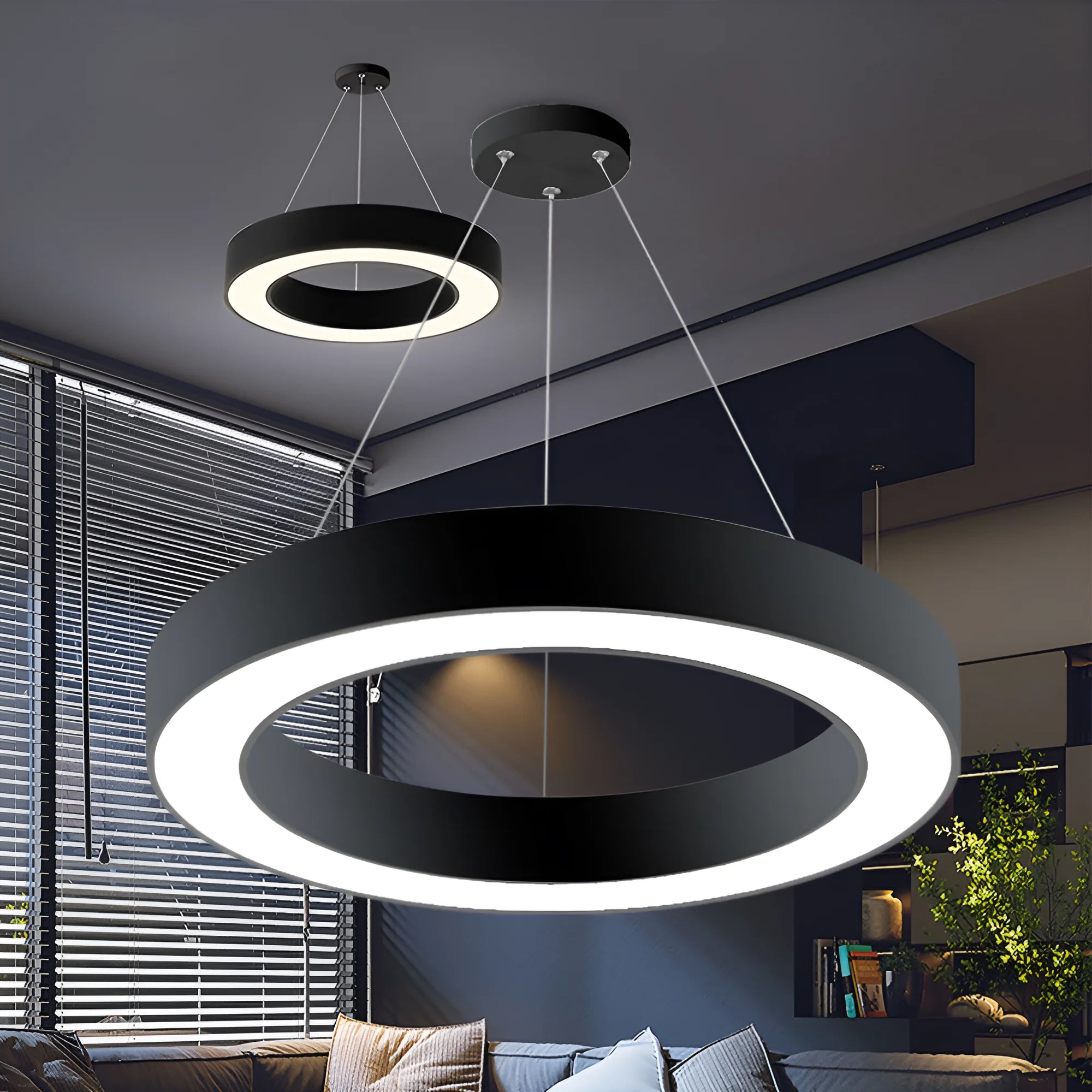 Braytron Blade Plafondlamp 36W Zwart PD RND 3IN1