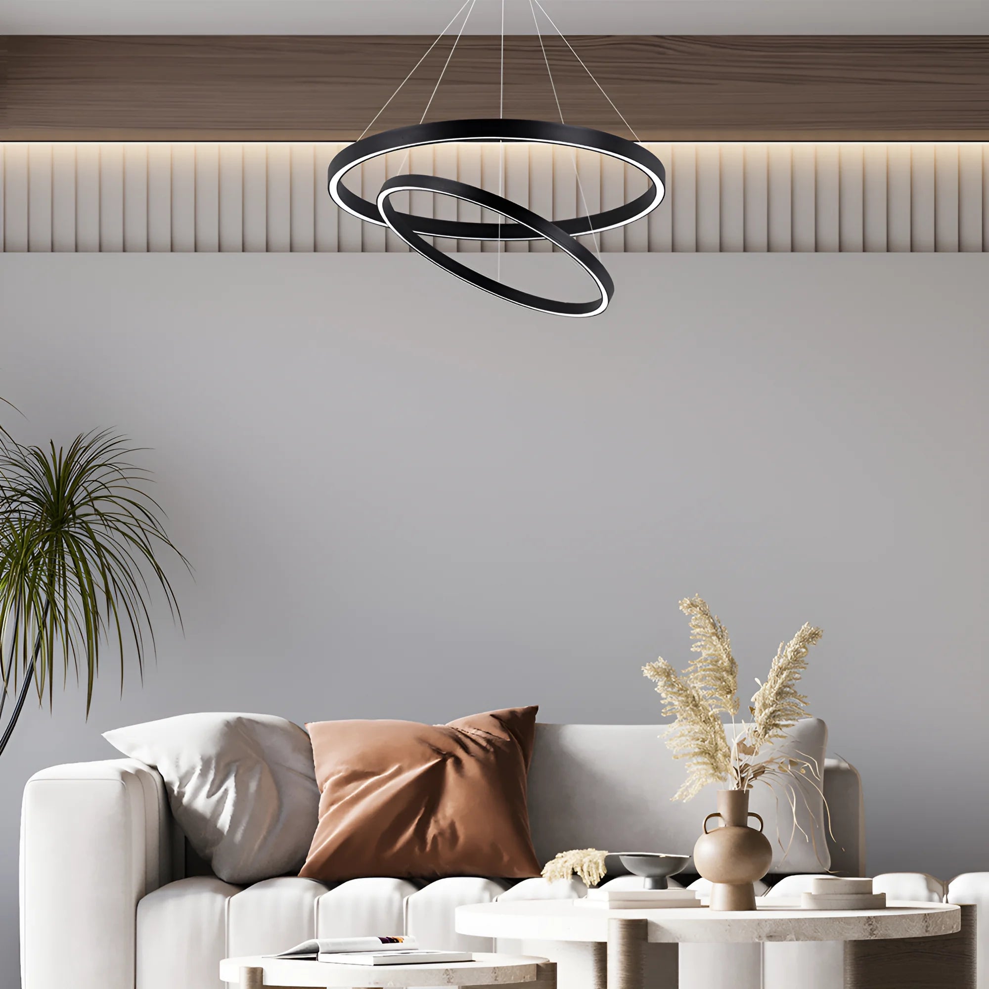 Braytron Lina Plafondlamp 65W Zwart PD 2540 RND 3IN1