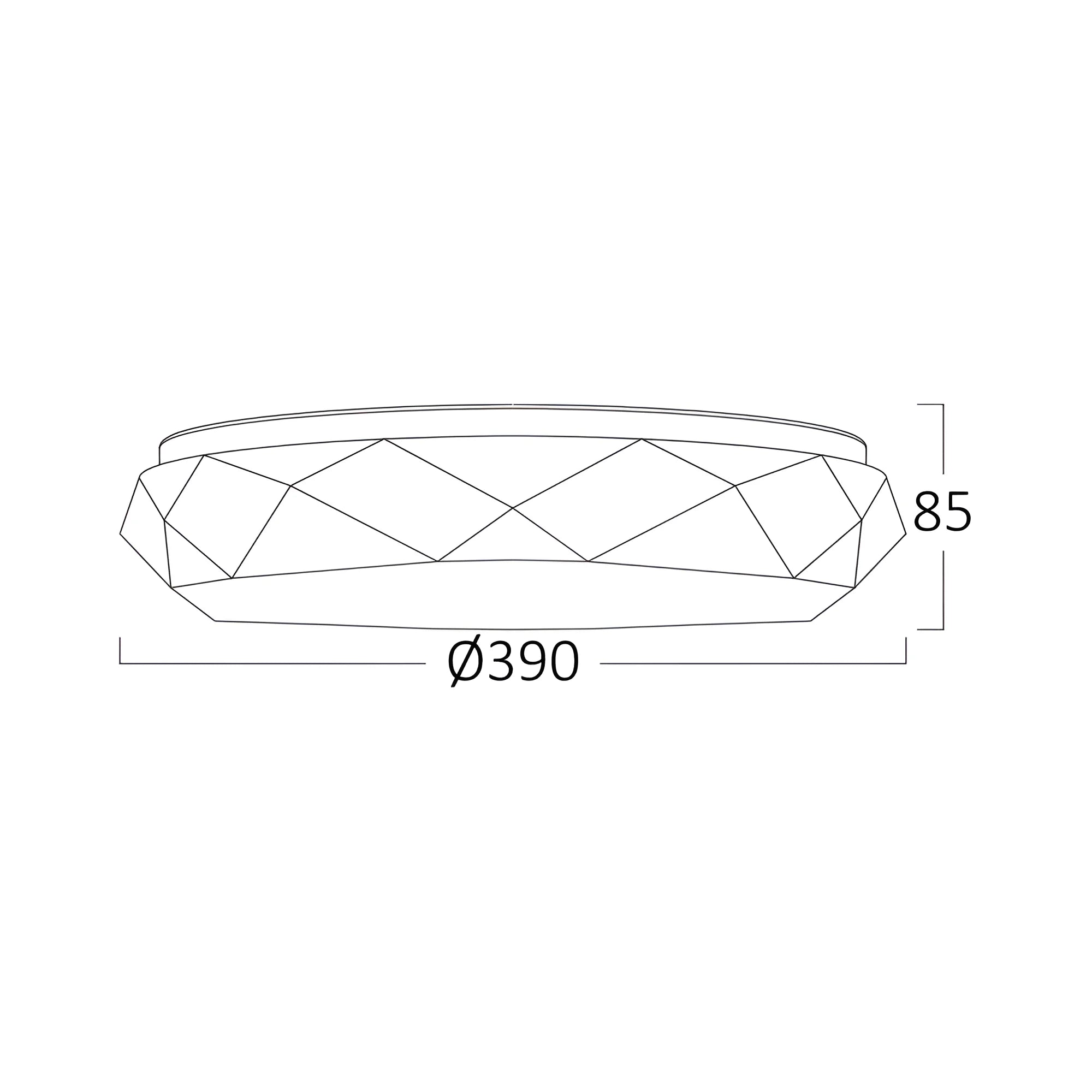 Braytron Jade Plafondlamp 34W SRC RND 3IN1