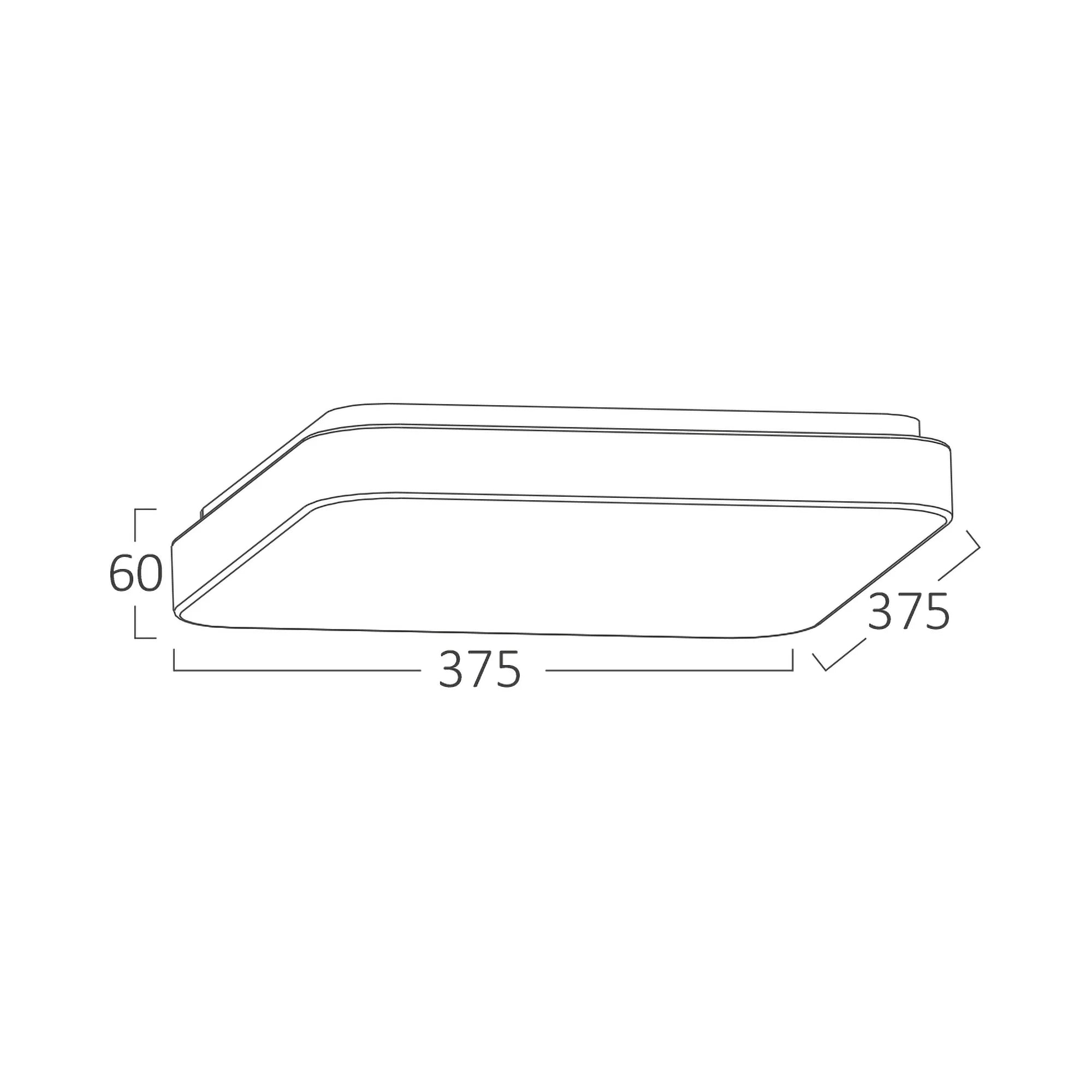 Braytron Jade Plafondlamp 34W SSA SQR 3IN1